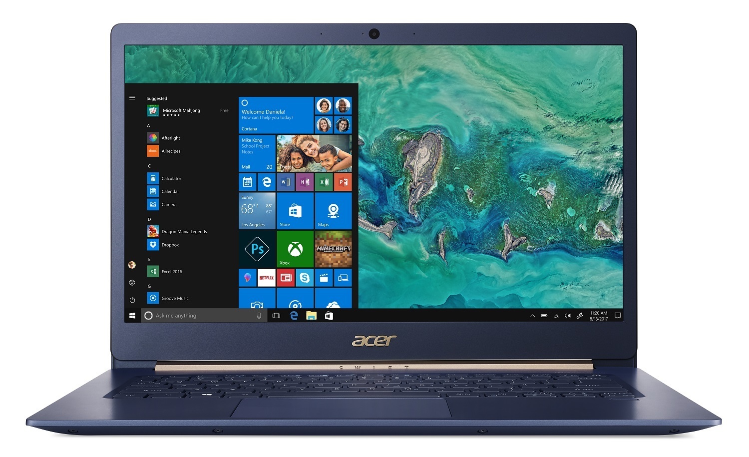 Компания Acer в Россию привезла свой самый тонкий ноутбук