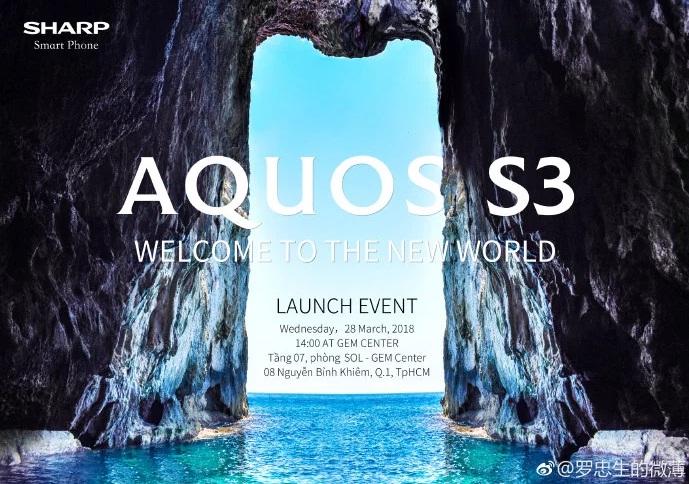 Sharp Aquos S3 с 6-дюймовым экраном как у iPhone X представят 28 марта