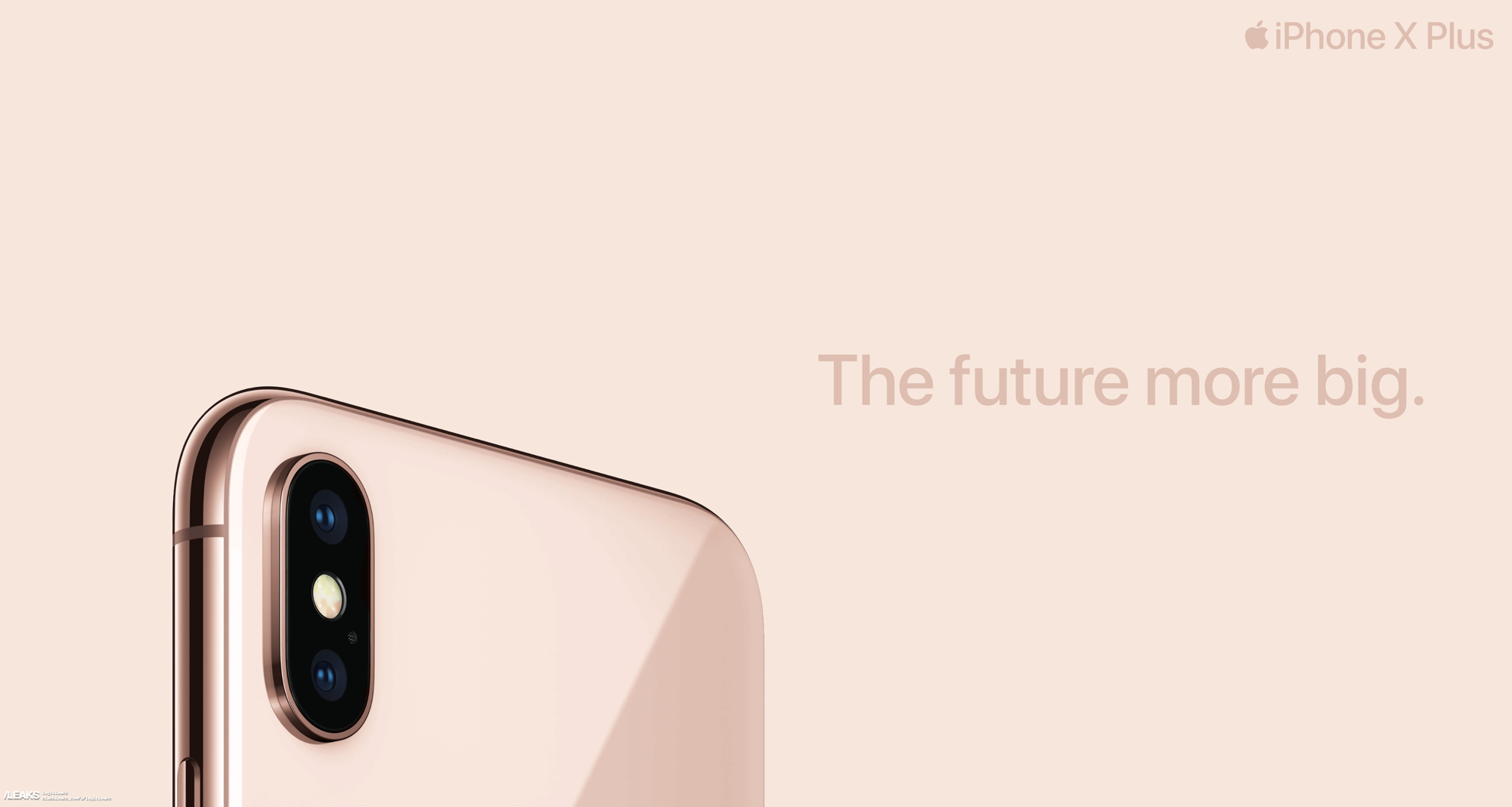 iPhone X Plus в золотом цвете: первые рекламные изображения