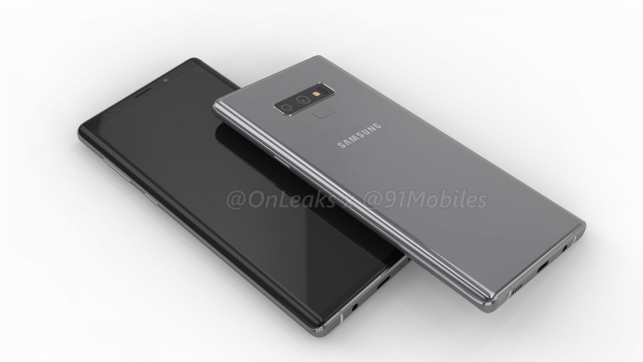 Флагманский Samsung Galaxy Note 9 показали на рендерном видео
