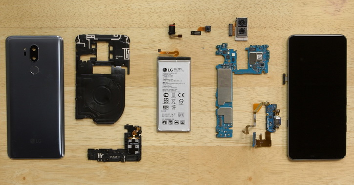 Специалисты iFixit на видео показали разбор смартфона LG G7 ThinQ