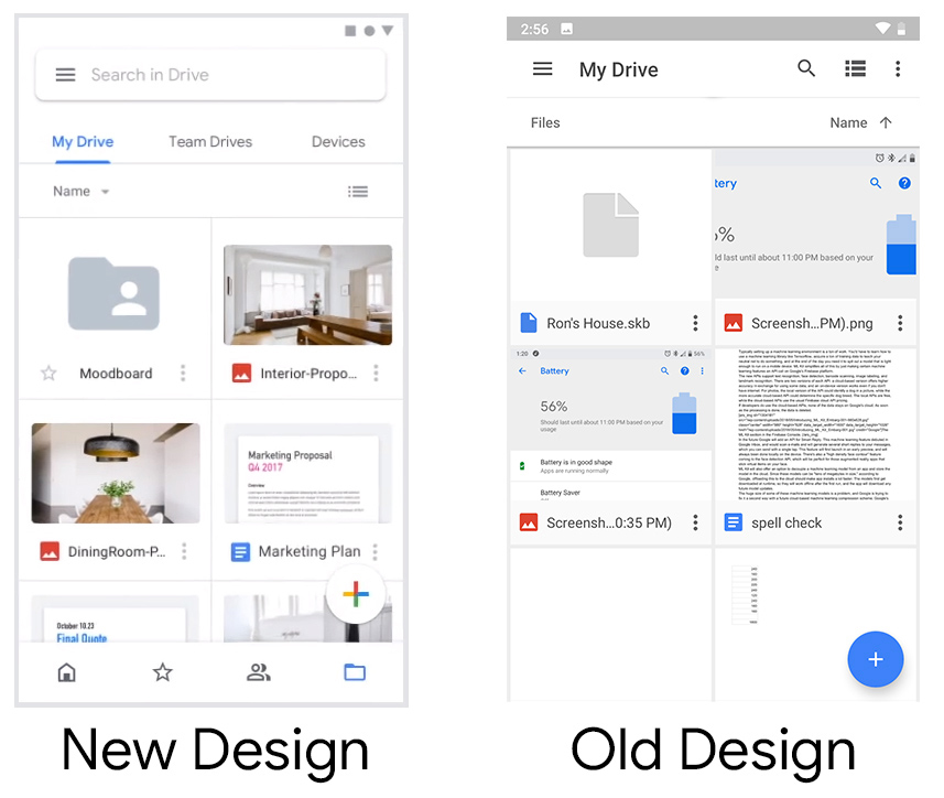 Дизайнеры показали, как изменится внешность фирменных приложений от Google