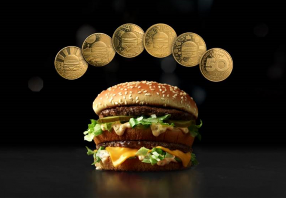 McDonald’s представил монеты MacCoin‍ в честь 50-летия Биг-Мака