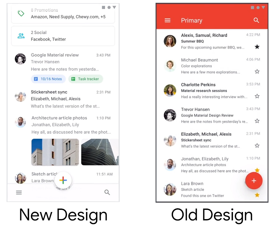 Дизайнеры показали, как изменится внешность фирменных приложений от Google