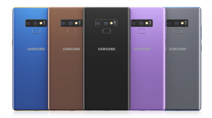 Смартфон Samsung Galaxy Note 9‍ показали на новых рендерах