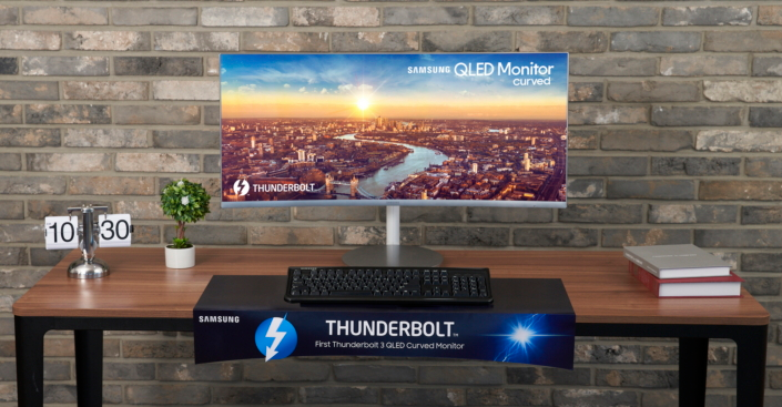 Изогнутый QLED-монитор Samsung CJ79 получил два Thunderbolt 3‍