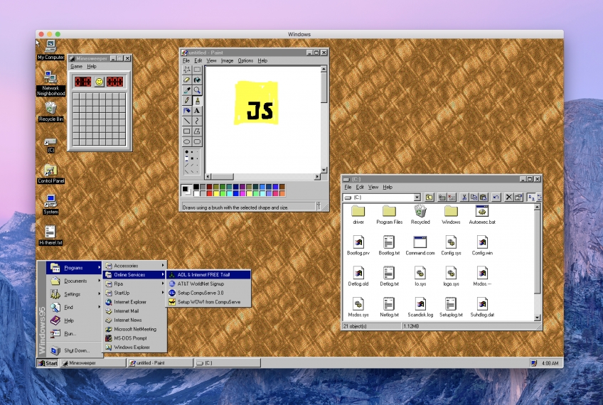 Энтузиаст представил Windows 95 в виде приложения для macOS, Windows и Linux