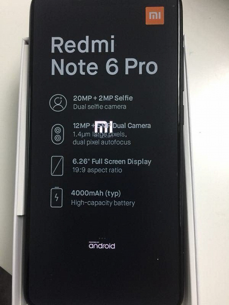 Смартфон Xiaomi Redmi Note 6 Pro оснастят четырьмя камерами