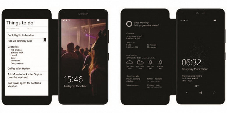 Microsoft разработала чехол-книжку с экраном E Ink для Lumia 640