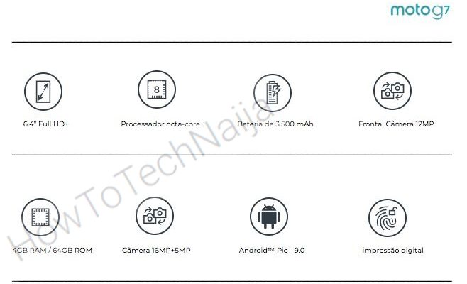 Раскрыты характеристики смартфона Moto G7 с 6,4-дюймовым экраном