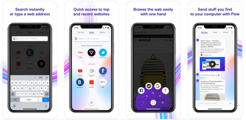 Браузер Opera Touch стал доступен владельцам iPhone