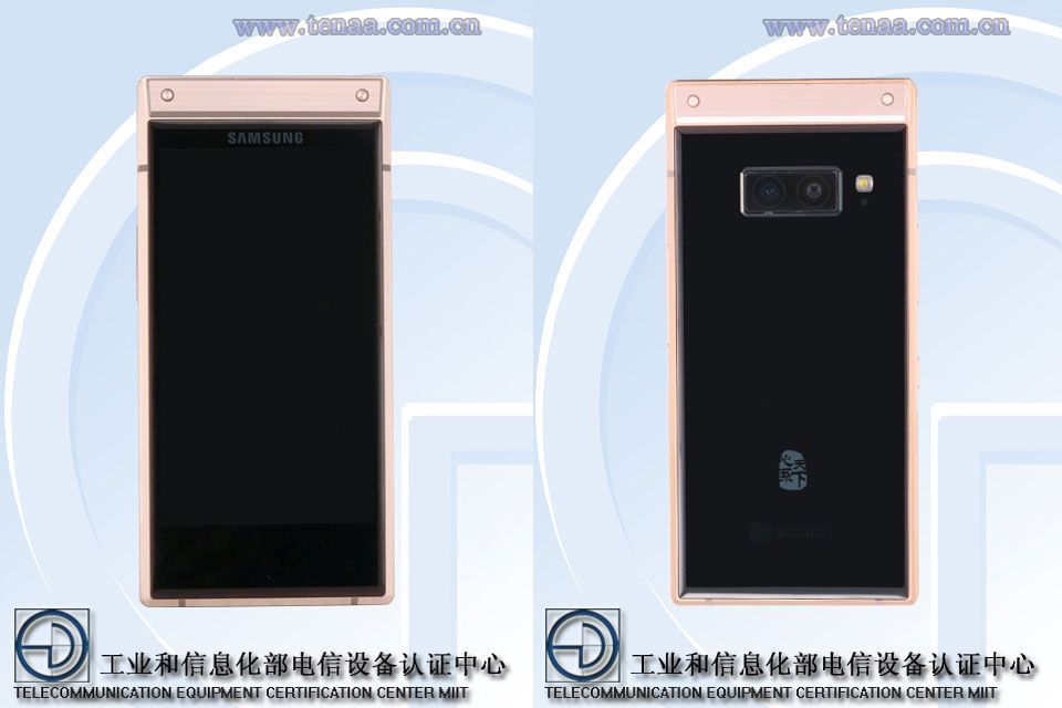 Флип-смартфон Samsung W2019 показали на первых фото из TENAA
