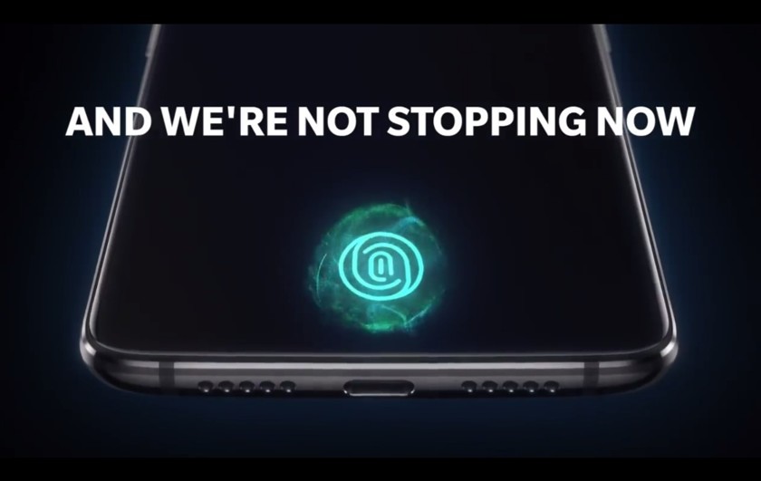 OnePlus 6T с экранным сканером показали на тизерном видео