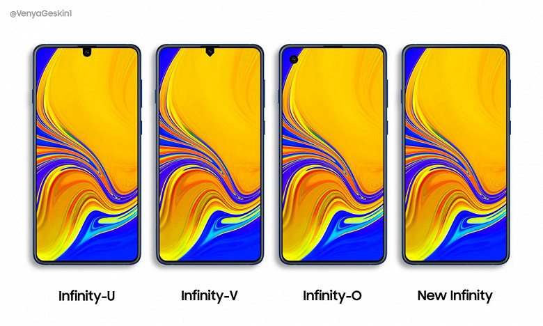 Смартфоны Samsung Galaxy A70 и Galaxy A90 первыми оснастят Infinity-дисплеем