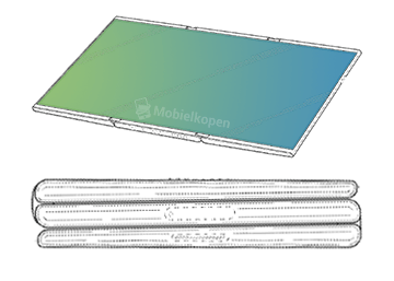 Samsung запатентовал первый складной планшет, сгибающийся в двух местах