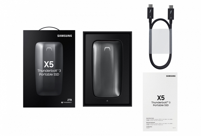 Сверхбыстрый накопитель Samsung Portable SSD X5 сегодня выходит в РФ