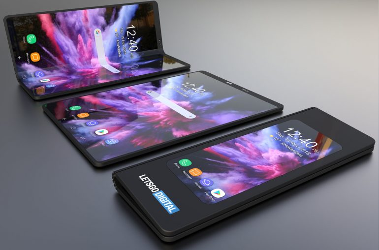 Опубликованы новые изображения смартфона с гибким экраном от Samsung