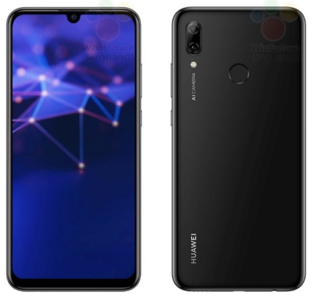 Смартфон Huawei P Smart 2019 показали на официальных рендерах