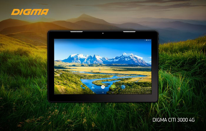Digma в РФ представила 13,3-дюймовый Android-планшет Digma CITI 3000 4G