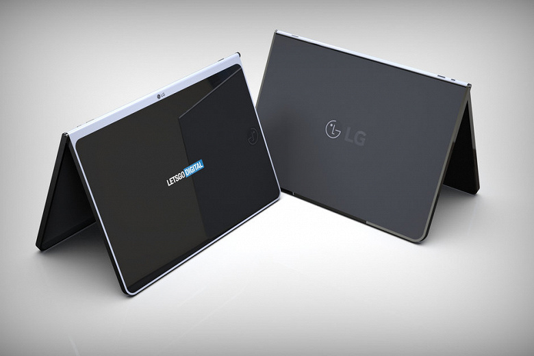 LG запатентовала безрамочный планшет с беспроводной клавиатурой