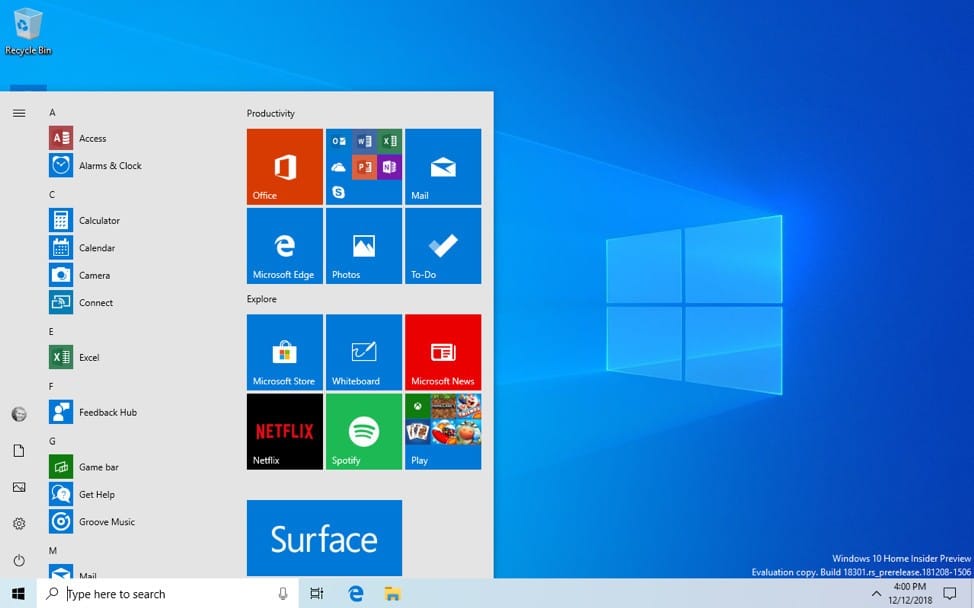 Microsoft в новом обновлении для Windows изменила меню «Пуск»