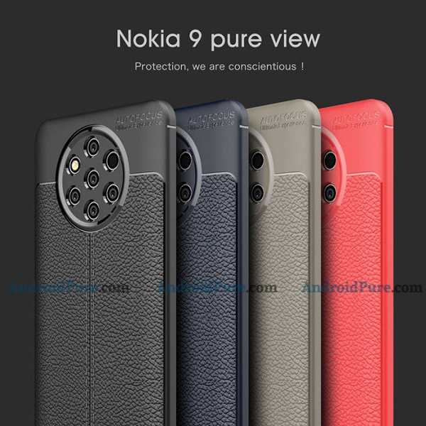 В Сети появились рендеры чехлов для Nokia 9 PureView с пятью камерами