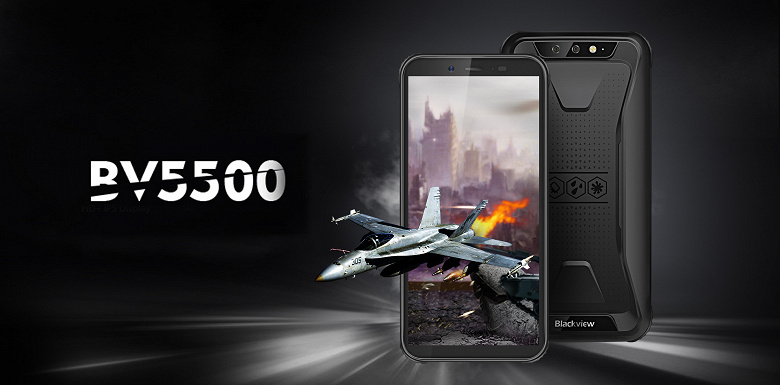Смартфон Blackview BV5500 получил защиту IP69K и батарею на 4 400 мАч