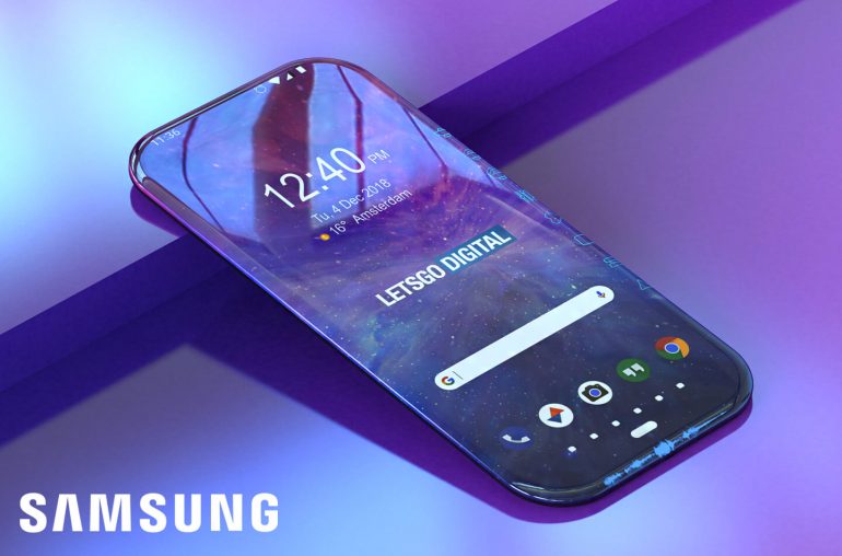 Samsung запатентовала по-настоящему безрамочный смартфон
