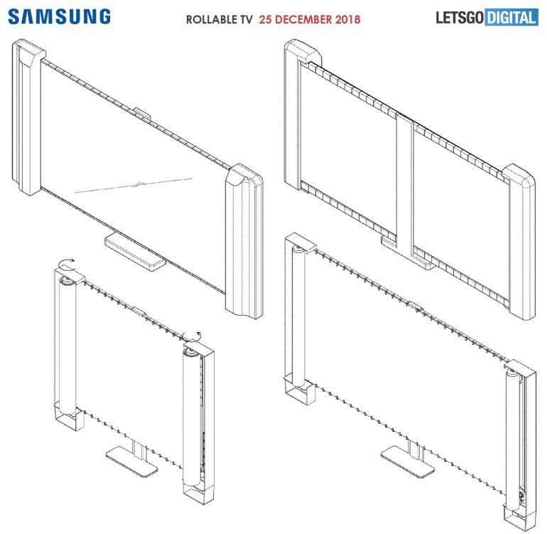 Samsung готовит к выходу гибкий телевизор-гармошку