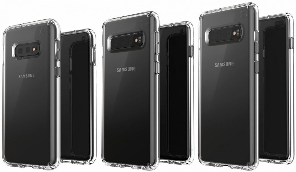 Три флагманских модели Samsung Galaxy S10 показали на изображении