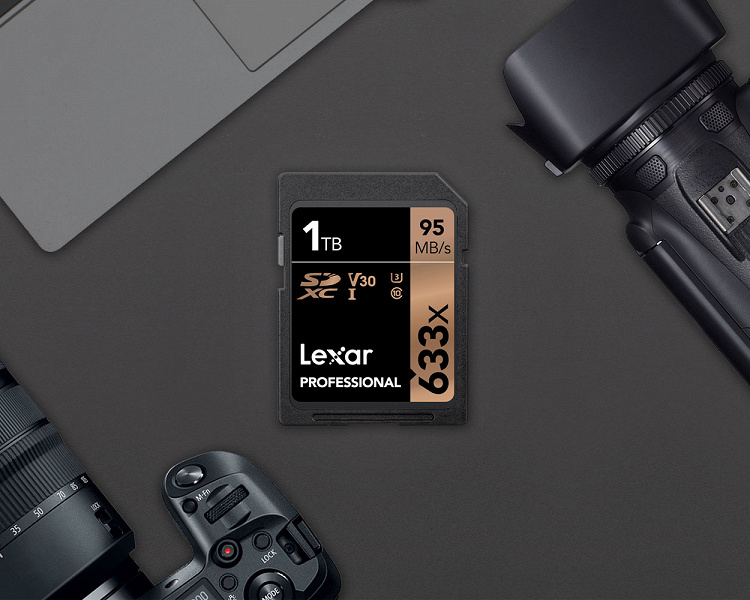 Представлена новая карта памяти Lexar SDXC объемом 1 терабайт