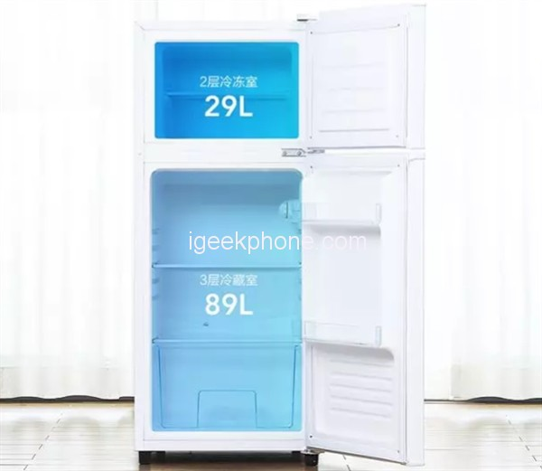 Двухкамерный холодильник Xiaomi Yunmi 118L оценен в 100 долларов