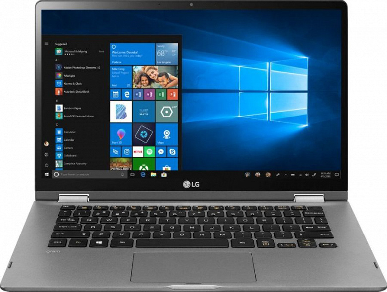 Ноутбук-трансформер LG Gram с Intel Core i7-8565U оценили в $1688