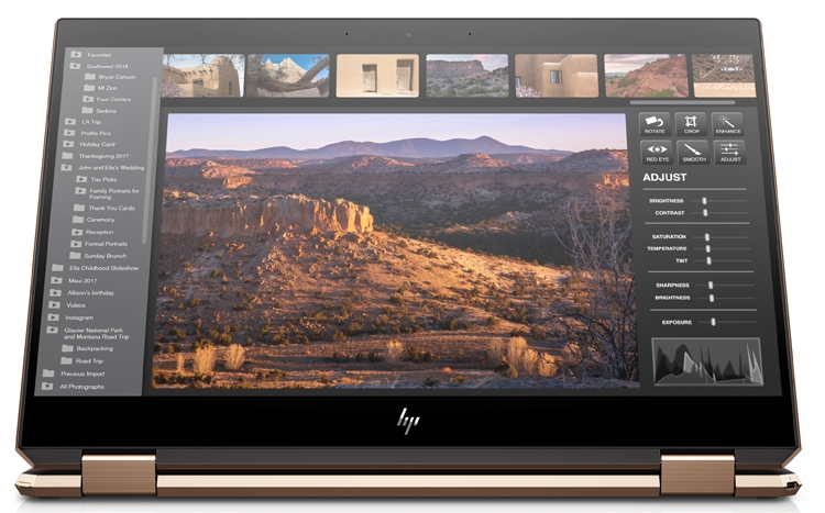 Трансформер HP Spectre x360 оснащен 15,6-дюймовым дисплеем AMOLED