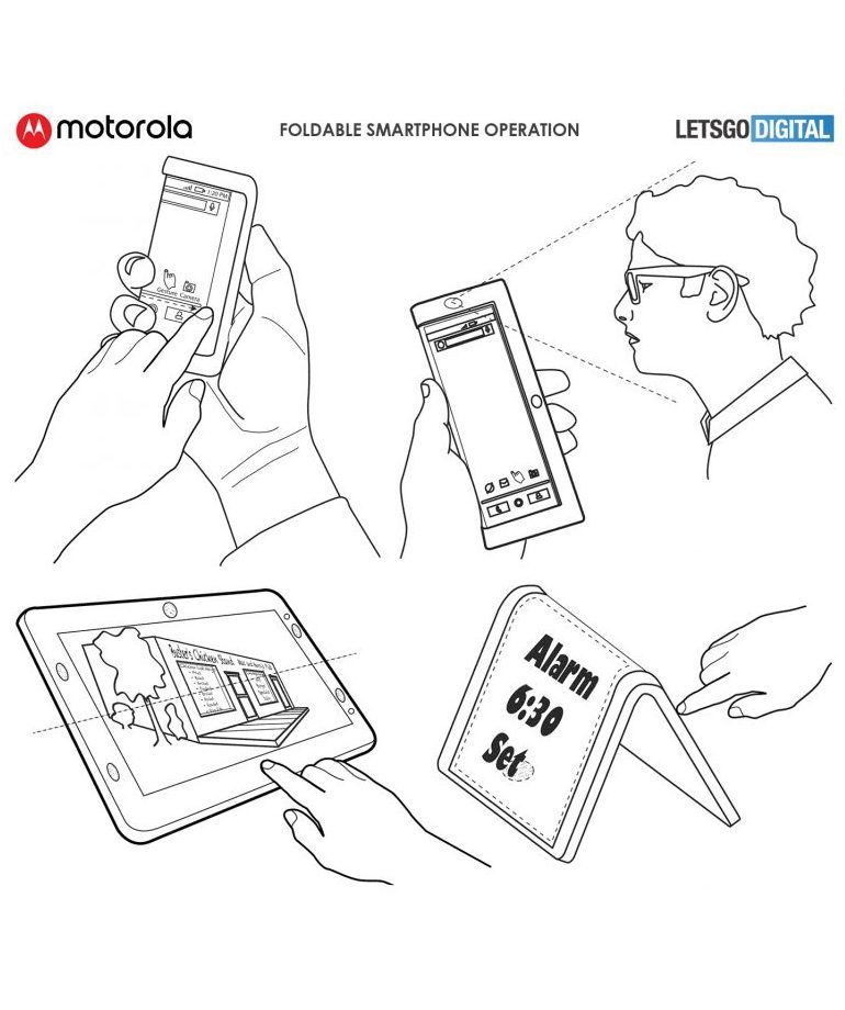 Motorola готовит раскладывающийся гибкий планшет