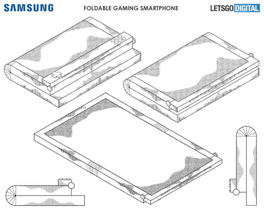 Samsung запатентовала игровой смартфон с гибким экраном