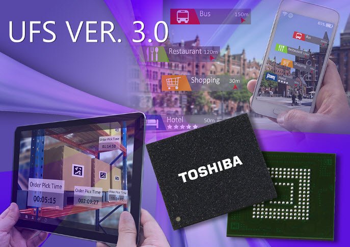Компания Toshiba презентовала флэш-память стандарта UFS 3.0