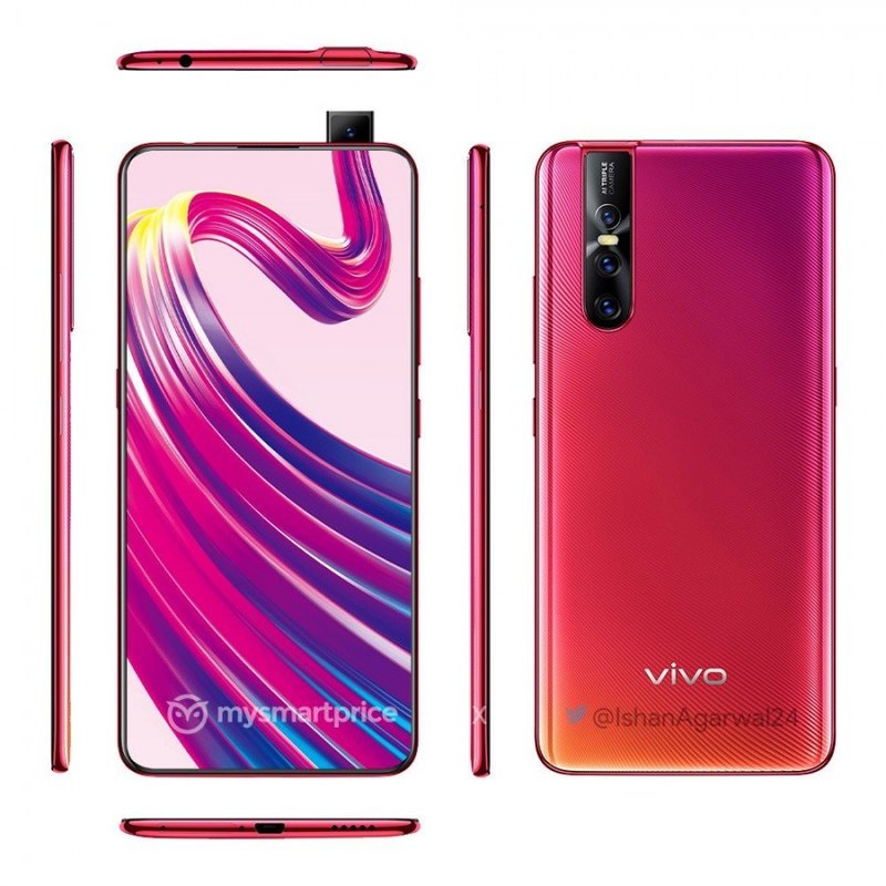 Появились качественные рендеры смартфона Vivo V15 Pro