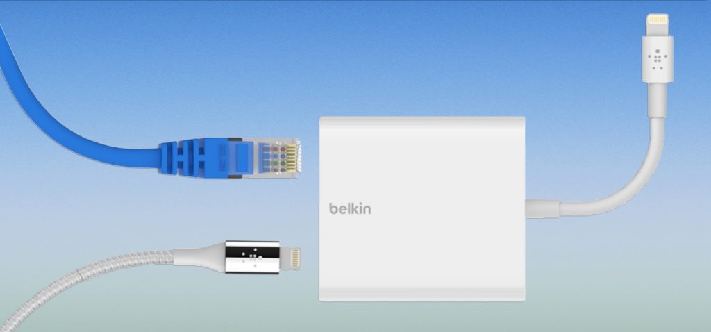Belkin начала продажи переходника проводного интернета для iPhone и iPad