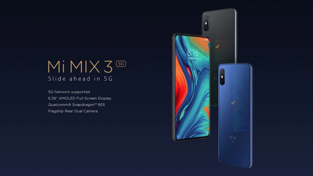 Xiaomi представила смартфон Xiaomi Mi Mix 3 с поддержкой 5G
