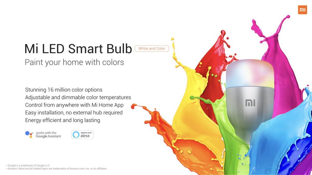 Xiaomi представила «умную» лампочку Mi LED Smart Bulb