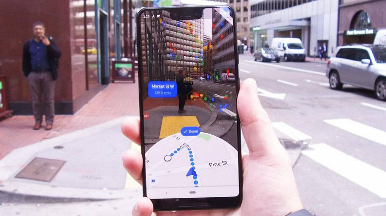 Google Maps получит режим дополненной реальности