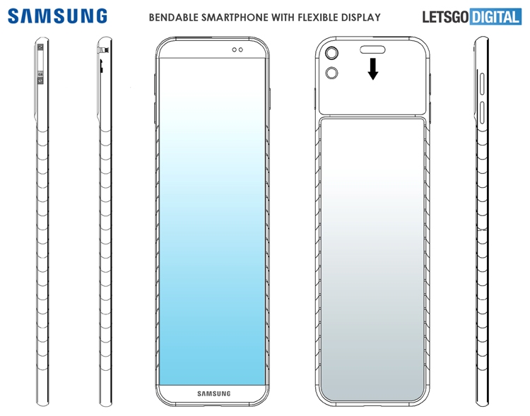 Samsung проектирует гибкий смартфон для ношения на запястье