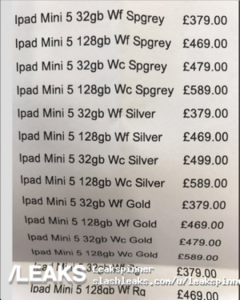 Инсайдер опубликовал фото чехла и цены на новое поколение iPad Mini