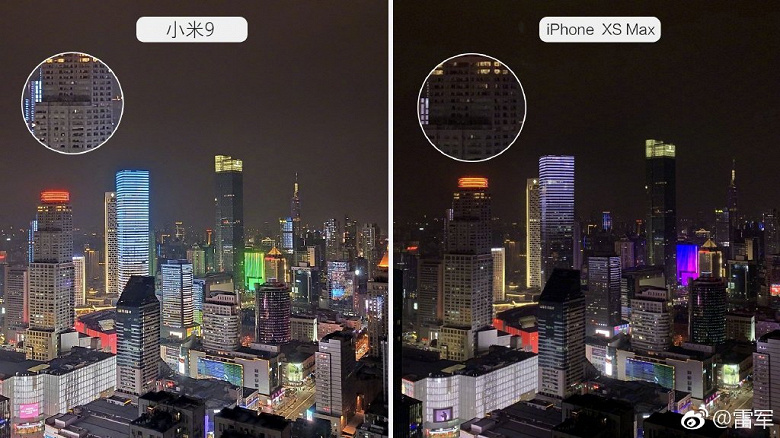 Самый дорогой IPhone уступил Xiaomi Mi 9 в тесте ночной съемки