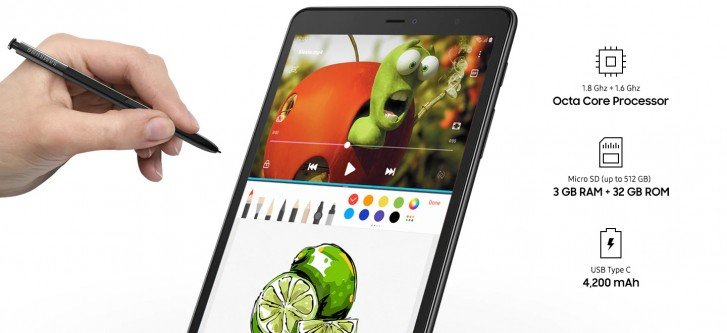 Samsung представила новый планшет со стилусом Galaxy Tab A 8.0