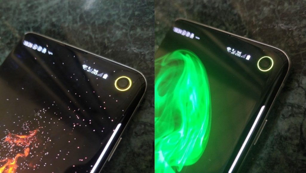 Кольцо вокруг камеры в Samsung Galaxy S10 покажет уровень заряда батареи
