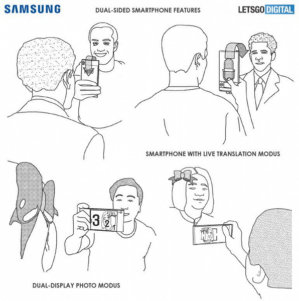 Samsung запатентовала гибкий смартфон с тремя экранами