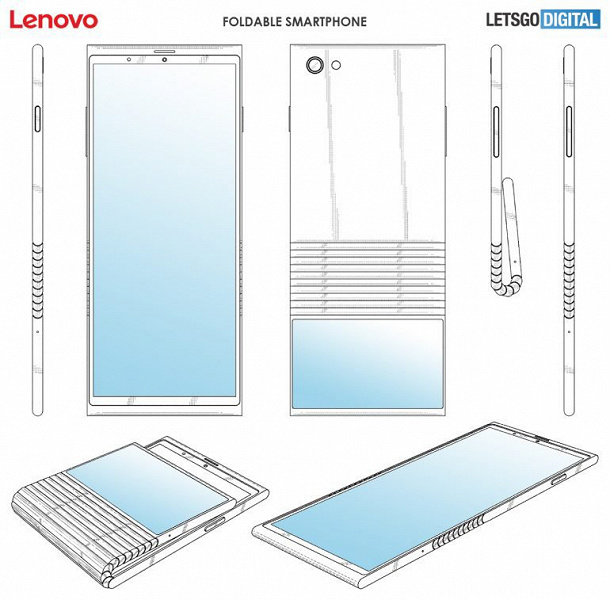 Складной смартфон от Lenovo сгибается не посередине