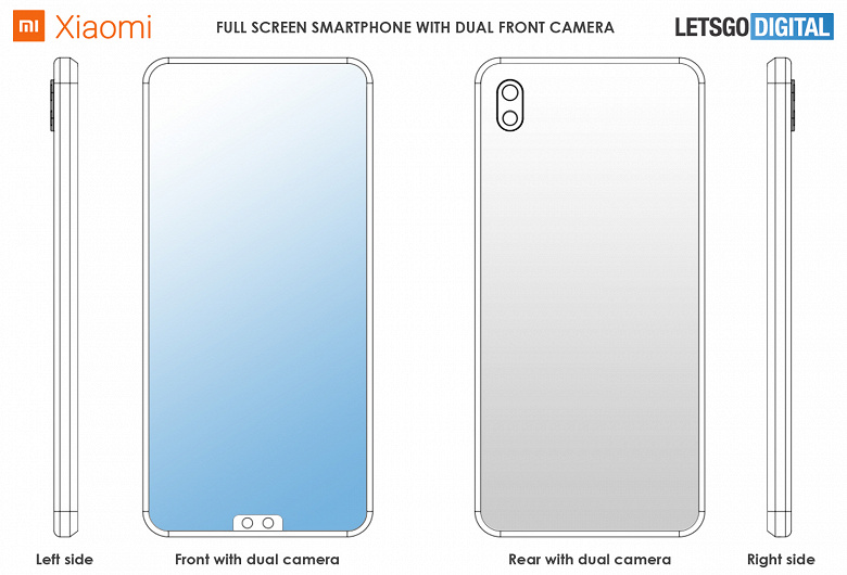 Xiaomi готовит смартфон с вырезом для камеры внизу экрана